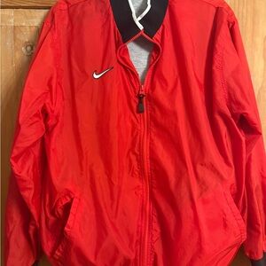 Nike Men's Bright Red Windbreaker Jacket